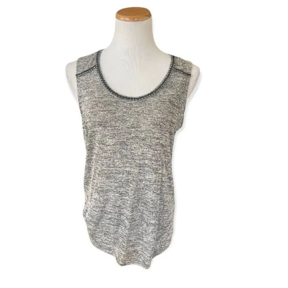 Womens  Juicy Couture Rhinestone Trimmed Sleeveless Top - Sz M